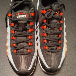 Nike Air Max Black with Red and Blue Accents